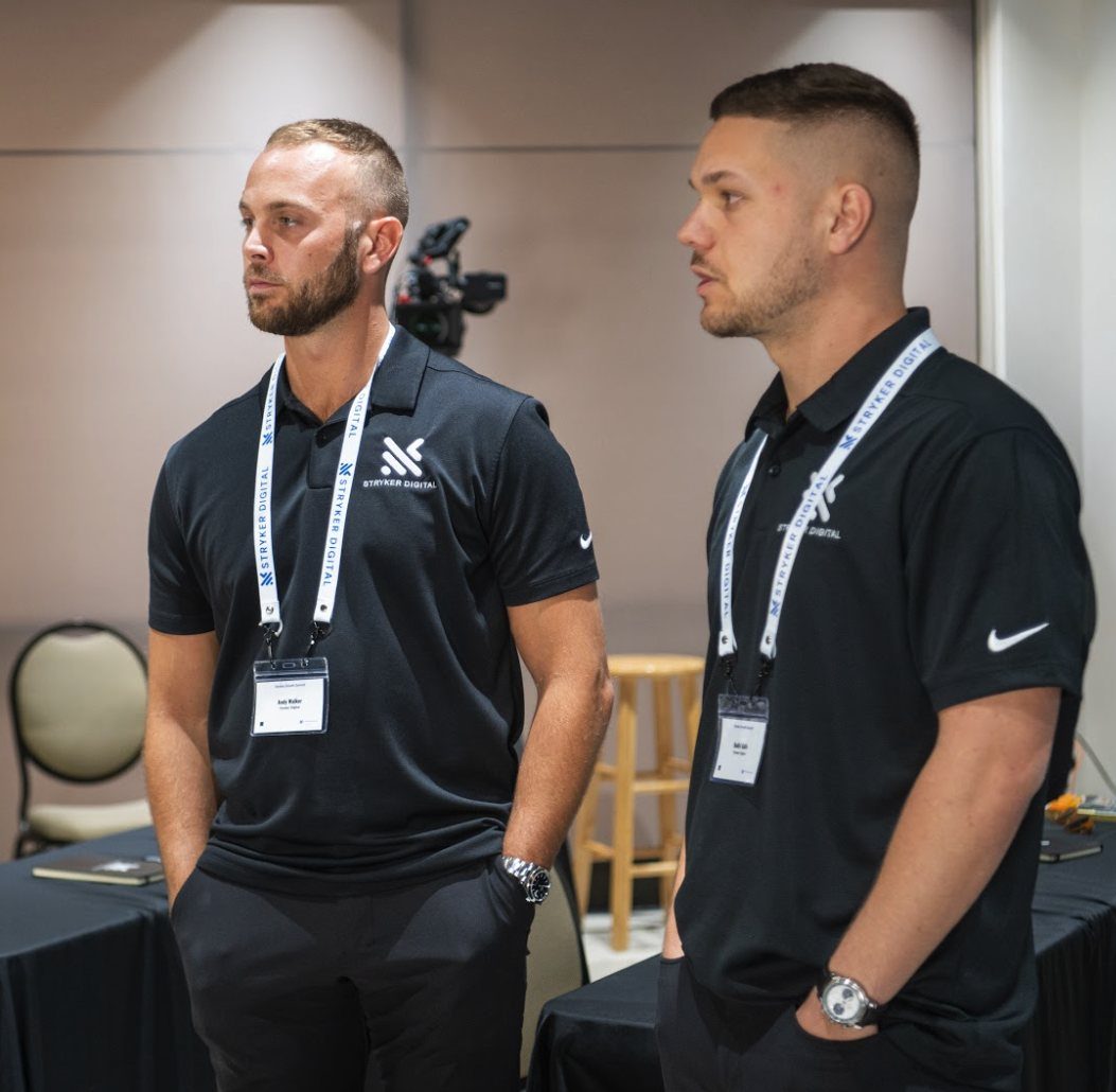 Andy Walker and Bodhi Gallo, co-founders of Stryker Digital